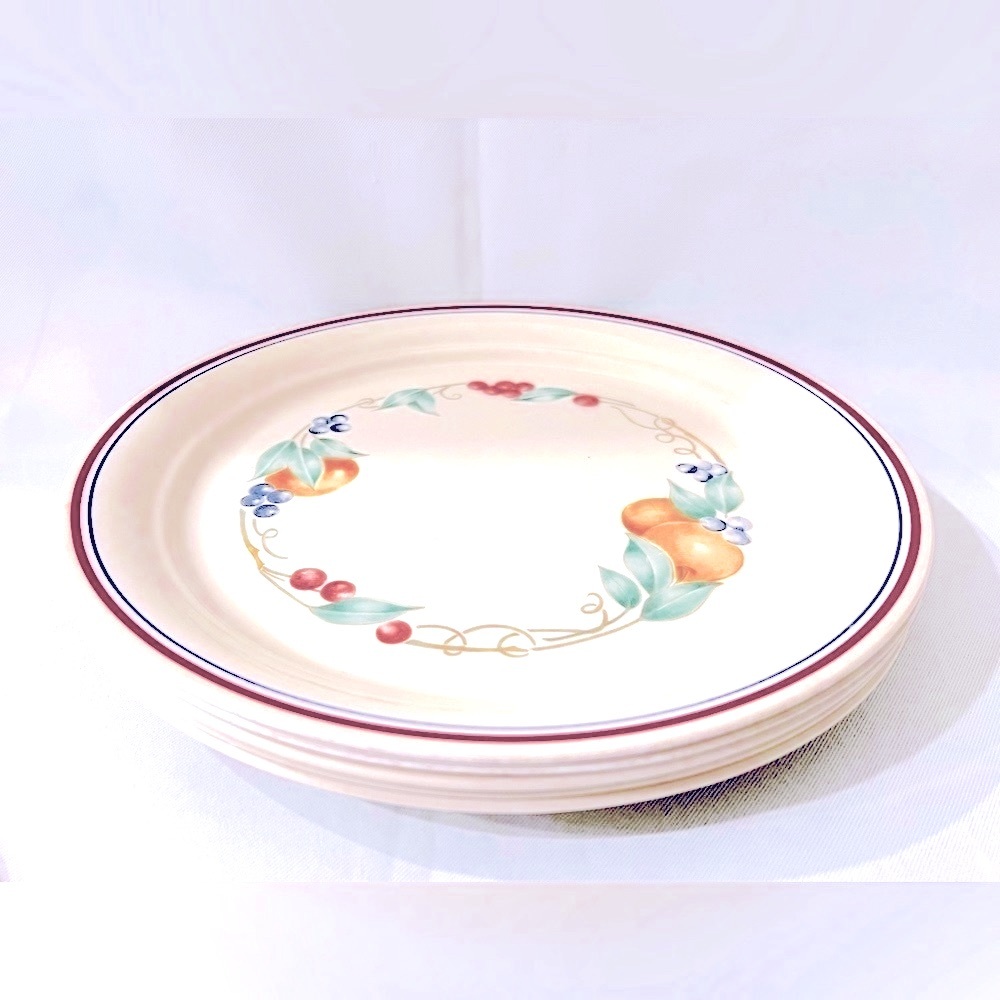 6 Corelle Corning Abundance dinner 10.5” plates (6 pieces)